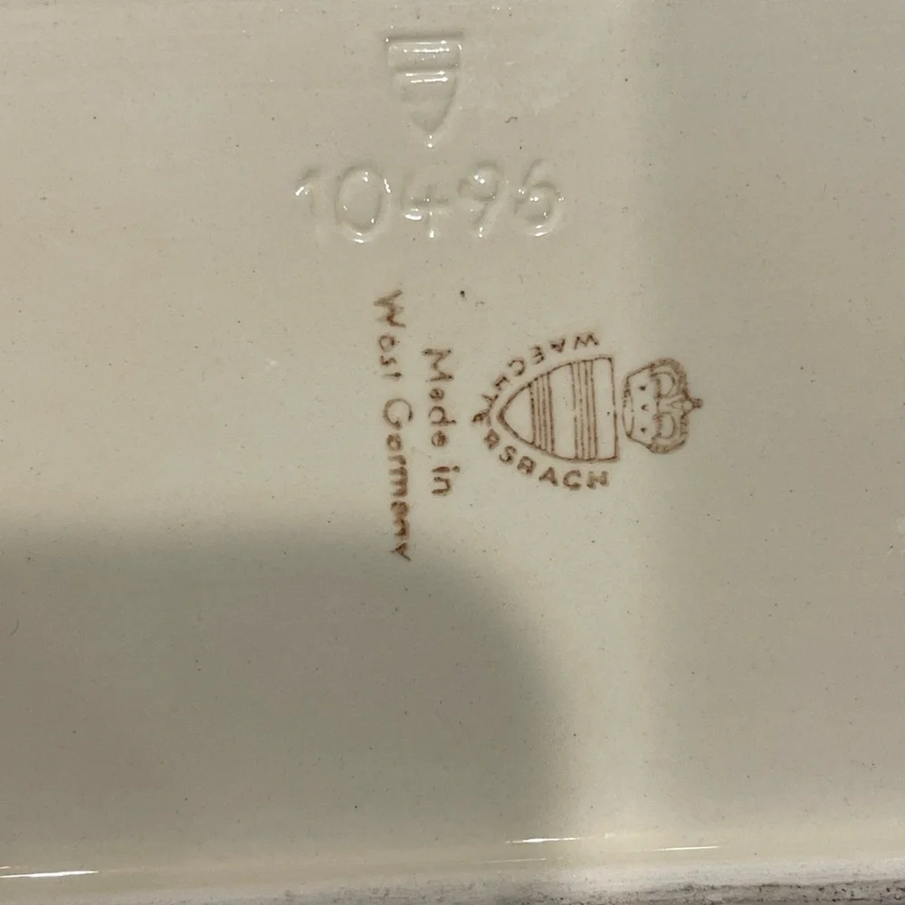 Wächtersbach Schreibtisch Plate Made In West Germany Candy/pencil Dish, napkin